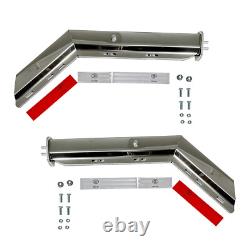 New Semi Truck Spring Loaded Mud Flap Hanger Angled Stainless Steel RH&LH 1.125