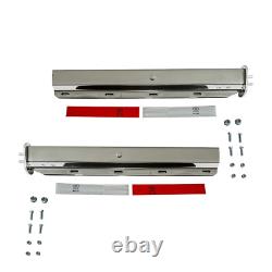 New Semi Truck Straight Spring Loaded Mud Flap Hanger Stainless Steel R & L 2.5