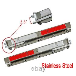 New Semi Truck Straight Spring Loaded Mud Flap Hanger Stainless Steel R & L 2.5