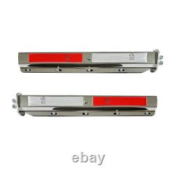 New Semi Truck Straight Spring Loaded Mud Flap Hanger Stainless Steel R & L 2.5