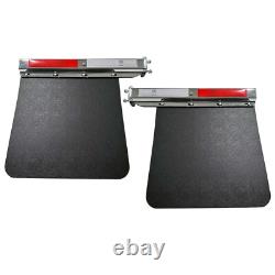 New Semi Truck Trailer Mud Flap24x30& 2.5Stainless Steel Straight Loaded Hanger
