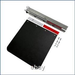 New Semi Truck Trailer Mud Flap24x30& 2.5Stainless Steel Straight Loaded Hanger