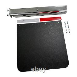 New Semi Truck Trailer Mud Flap24x30& 2.5Stainless Steel Straight Loaded Hanger