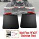 New Stainless Hd 2.5 Mud Flap Hanger Kit & Semi Truck Trailer Mud Flap 24x30