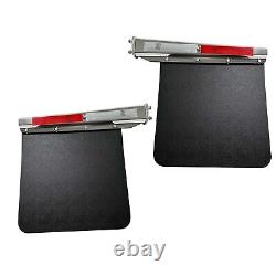New Stainless HD 2.5 Mud Flap Hanger Kit & Semi Truck Trailer Mud Flap 24x30
