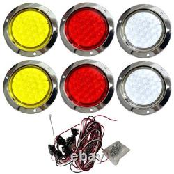 New Stainless Steel Spring-Loaded Mud Flap Hanger LED Light Bar for Semi Truck