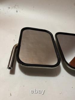OEM Ford Truck 1967-79 West Coast Tow Patina Stainless Steel Swing Mirrors