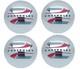 Oer Reproduction Stainless Steel Hub Cap Set 1941-1946 Chevy Pickup Truck 1/2ton