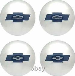 OER Reproduction Stainless Steel Hub Cap Set 1954-1955 Chevy Pickup Truck 1/2Ton