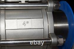 POK Stainless Steel 4 3-piece Fire Truck Ball Valve M/M (Male / Male) NPT