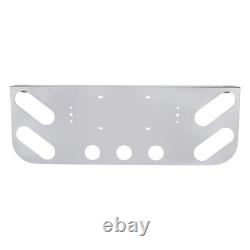 PRINIC Tail Light Panel Stainless Steel for Semi Truck with Four Light Ovals