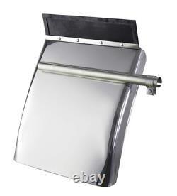 Pair 24'' x 29'' Stainless Steel Quarter Fender for Semi Truck Freightliner VNL