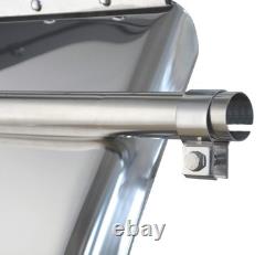 Pair 24'' x 29'' Stainless Steel Quarter Fender for Semi Truck Freightliner VNL