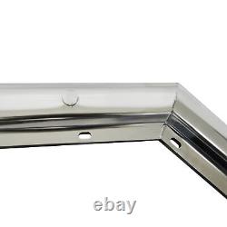 Pair 28Stainless Steel Mud Flap Hangers Angled 2.5 Semi Truck Spring Loaded US