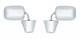 Pair (2) Stainless Steel Exterior Door Mirrors For 1973-1991 Chevy Truck