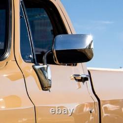 Pair (2) Stainless Steel Exterior Door Mirrors For 1973-1991 Chevy Truck