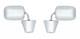 Pair (2) Stainless Steel Exterior Door Mirrors For 1973-1991 Gmc Truck