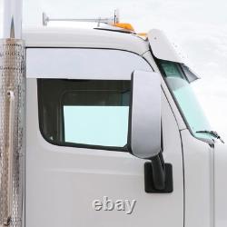 Pair 6 Stainless Steel Chop Tops Window Frame Mount for Peterbilt 567/579 Truck