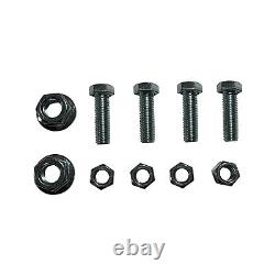 Pair Mud Flap 2424 & Stainless Steel 1.125 Madflaps Hanger Kit for Semi Truck