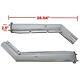 Pair Of 28stainless Steel Mud Flap Hangers Angled 2.5 Semi Truck Spring Loaded