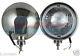 Pair Of Maxtel 12v/24v 8 1/4 Stainless Steel Round Spotlights Spotlamps Truck