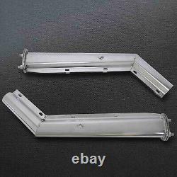 Pair Of Stainless Steel 2 1/2 Bolt Pattern 45 Degree Mud Flap Hanger Truck Pipe