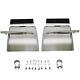 Pair Stainless Steel 24x 24 Quarter Fender Freightliner Cascadia Semi-truck