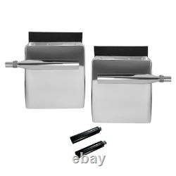 Pair Stainless Steel 24x 27 Quarter Fender & Mount Post for Semi Truck Trailer Pair Stainless Steel 24x 27 Quarter Fender & Mount Post for Semi Truck Trailer
