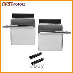 Pair Stainless Steel 24x 27 Quarter Fender & Mount Post for Semi Truck Trailer
