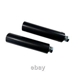 Pair Stainless Steel 24x 27 Quarter Fender & Mount Post for Semi Truck Trailer