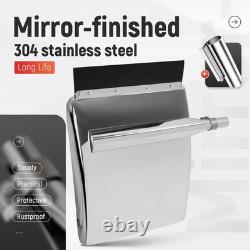 Pair Stainless Steel 30x24 Quarter Fender WithFlush Mount Bracket For Semi Truck Pair Stainless Steel 30x24 Quarter Fender WithFlush Mount Bracket For Semi Truck