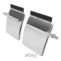 Pair Stainless Steel 30x24 Quarter Fender WithFlush Mount Bracket For Semi Truck Pair Stainless Steel 30x24 Quarter Fender WithFlush Mount Bracket For Semi Truck