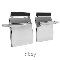 Pair Stainless Steel 30x24 Quarter Fender WithFlush Mount Bracket For Semi Truck Pair Stainless Steel 30x24 Quarter Fender WithFlush Mount Bracket For Semi Truck
