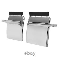 Pair Stainless Steel 30x24 Quarter Fender WithFlush Mount Bracket For Semi Truck Pair Stainless Steel 30x24 Quarter Fender WithFlush Mount Bracket For Semi Truck