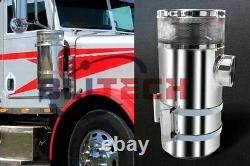 Pair Stainless Steel Air Cleaner Vortox Peterbilt Truck