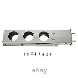 Pair Stainless Steel Truck Mud Flap Hanger Set Round Light Cutouts Spring Loaded