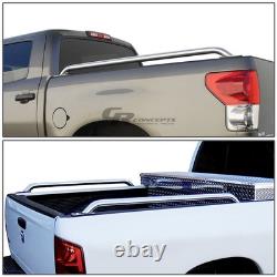 Pair Stainless Steel Truck Side Bar Rail For 99-07 Silverado/sierra 6.5ft Bed