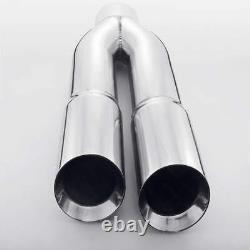 Pair Truck Pickup Exhaust Tips 4 Inlet Quad 4 Out 22 Long 304 Stainless Steel