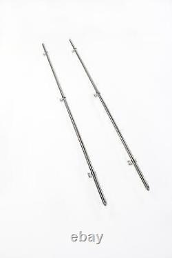 Perrycraft Mini Tube Truck Bed Rail Set 72 Inch Bullet Stainless Steel MTR