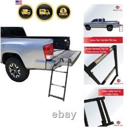 Pickup Truck Tailgate Ladder Universal Fit, Stainless Steel Self Drilling H