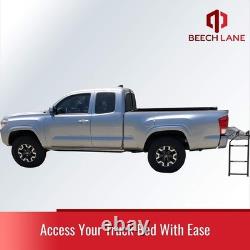 Pickup Truck Tailgate Ladder Universal Fit, Stainless Steel Self Drilling H
