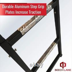 Pickup Truck Tailgate Ladder Universal Fit, Stainless Steel Self Drilling H