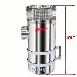 Polished Stainless Steel Air Cleaner Peterbilt 379 389 Semi Truck 33 x 15 x 7