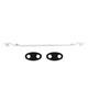 Polished Stainless Steel Dropped Headlight Bar With Pads 1928-1929 Ford Car/truck