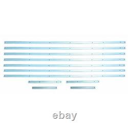 Polished Stainless Steel Truck Bed Floor Mounting Strip Set For Short Bed