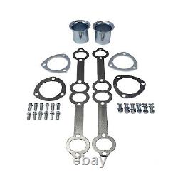 Polished stainless steel Headers For 66-87 SBC Chevy GMC Truck 265 327 350