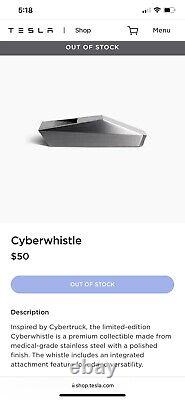 Pre sale Tesla Cyberwhistle. SOLD OUT! Qty 1