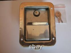 Qty. 8 STAINLESS STEEL PADDLE LATCH, KEY & GASKET for Tool Box, Truck Body