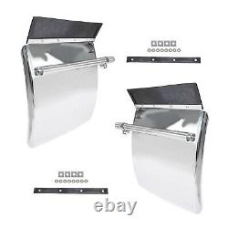 Quarter Fender 24 x 27 Stainless Steel For Semi Truck Freightliner Volvo VNL