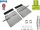 Quarter Fender Set 24 X 24 Stainless Steel Semi Truck Kenworth T680 T660